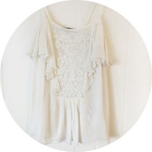 NWOT Zara White Blouse